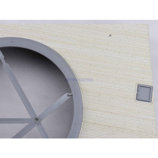 1/72 Yamato Type 94 46cm Gun Main Turret No.2 Wooden Deck for Takom #5010 1/72 Yamato Type 94 46cm Gun Main Turret No.2 Wooden Deck for Takom #5010