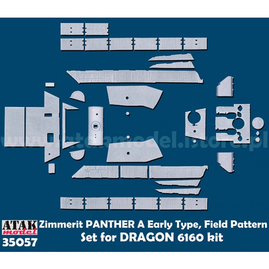 1/35 Panther A Early Production Field Patteren Zimmerit set for Dragon #6160 1/35 Panther A Early Production Field Patteren Zimmerit set for Dragon #6160