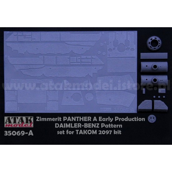 1/35 Panther A Early Daimler-Benz Pattern Zimmerit set for Takom #2097/Das Werk kits 1/35 Panther A Early Daimler-Benz Pattern Zimmerit set for Takom #2097/Das Werk kits