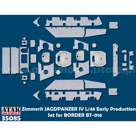 1/35 Jagdpanzer IV Early Zimmerit set for Border Model 1/35 Jagdpanzer IV Early Zimmerit set for Border Model