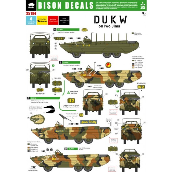 1/35 Markings for DUKWs on Iwo Jima 1/35 Markings for DUKWs on Iwo Jima