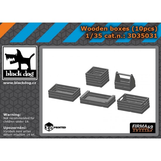 1/35 Wooden Boxes (10pcs) 1/35 Wooden Boxes (10pcs)