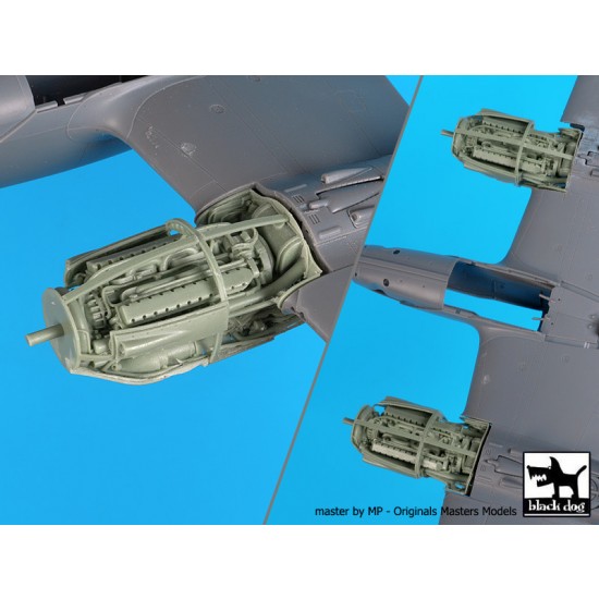1/48 Lockheed P-38 Lightning F-G Engines for Tamiya kits 1/48 Lockheed P-38 Lightning F-G Engines for Tamiya kits