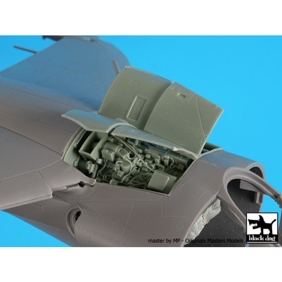 1/48 Harrier Gr 1/3 Engine & Electronics Set for Kinetic kits