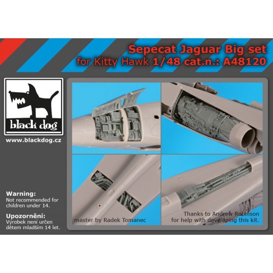 1/48 Sepecat Jaguar Super Detail Set for Kitty Hawk kits 1/48 Sepecat Jaguar Super Detail Set for Kitty Hawk kits