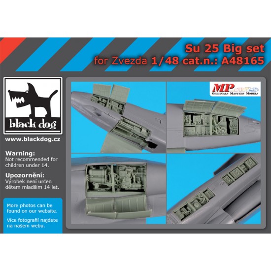 1/48 Sukhoi SU-25 Super Detail Set for Zvezda kits 1/48 Sukhoi SU-25 Super Detail Set for Zvezda kits