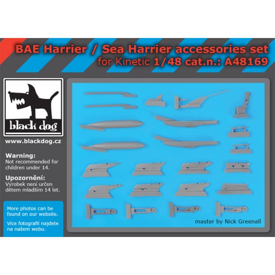 1/48 BAE Harrier / Sea Harrier Detail set for Kinetic kits 1/48 BAE Harrier / Sea Harrier Detail set for Kinetic kits