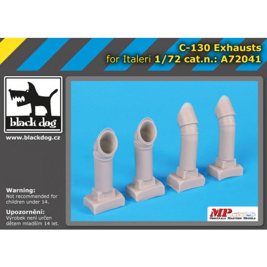 1/72 Lockheed C-130 Hercules Exhausts for Italeri kits 1/72 Lockheed C-130 Hercules Exhausts for Italeri kits