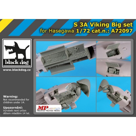 1/72 Lockheed S-3 A Viking Super Detail Set for Hasegawa kits 1/72 Lockheed S-3 A Viking Super Detail Set for Hasegawa kits