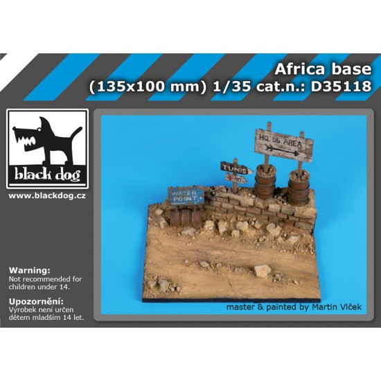1/35 Africa Base (135mm x 100mm) 1/35 Africa Base (135mm x 100mm)