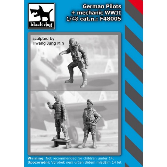 1/48 WWII German Pilots and Mechanic 1/48 WWII German Pilots and Mechanic