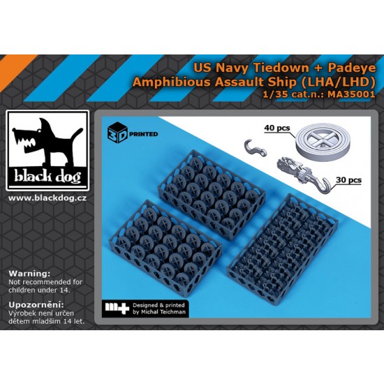 1/35 US Navy Tiedown and Padeye for Amphibious Assault Ship (LHA/LHD) 1/35 US Navy Tiedown and Padeye for Amphibious Assault Ship (LHA/LHD)