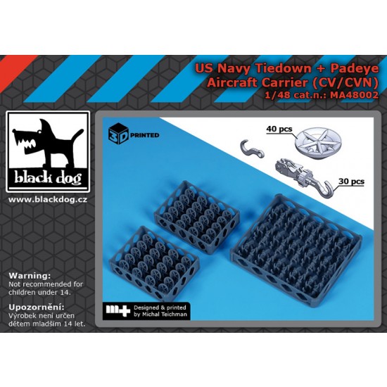1/48 US Navy Tiedown and Padeye for Aircraft Carrier (CV/CVN) 1/48 US Navy Tiedown and Padeye for Aircraft Carrier (CV/CVN)