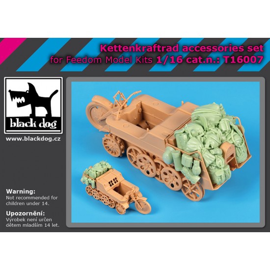 1/16 Kettenkrafttrad Stowage Set 1/16 Kettenkrafttrad Stowage Set