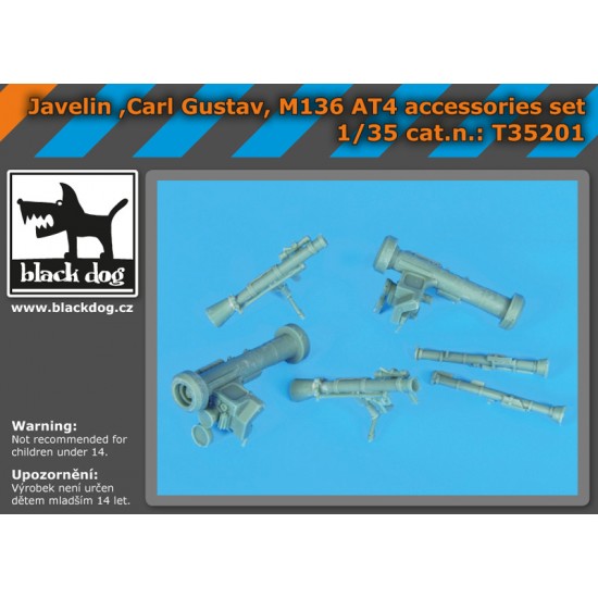 1/35 Sweden Javelin Carl Gustav M136 AT4 Accessories Set 1/35 Sweden Javelin Carl Gustav M136 AT4 Accessories Set