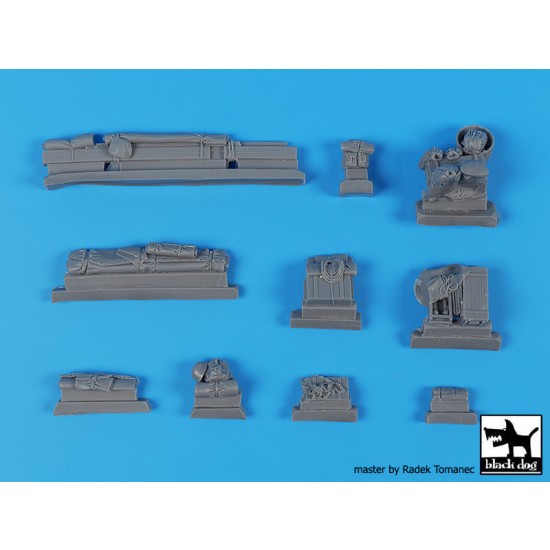 1/35 German Tank Elefant SdKfz 184 Stowage Set for Italeri kits 1/35 German Tank Elefant SdKfz 184 Stowage Set for Italeri kits
