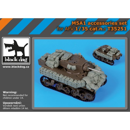 1/35 M5A1 Accessories Set for AFV Club kits 1/35 M5A1 Accessories Set for AFV Club kits