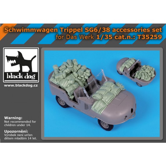 1/35 Schwimmwagen Trippel SG 6/38 Accessories set for Das Werk kits 1/35 Schwimmwagen Trippel SG 6/38 Accessories set for Das Werk kits