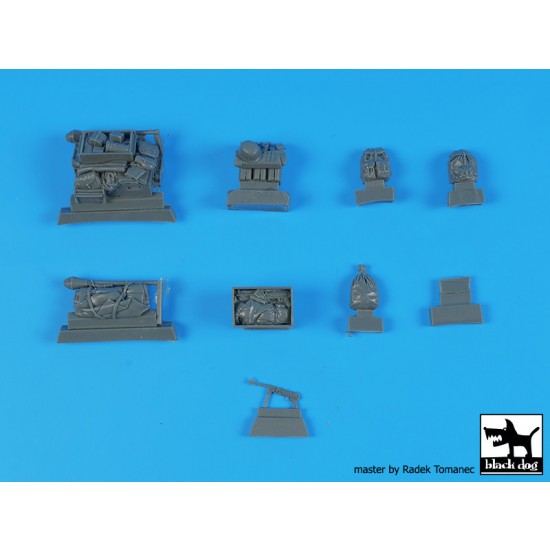 1/35 German SdKfz 2 Kettenkrattrad Stowage Set for Tamiya kits 1/35 German SdKfz 2 Kettenkrattrad Stowage Set for Tamiya kits