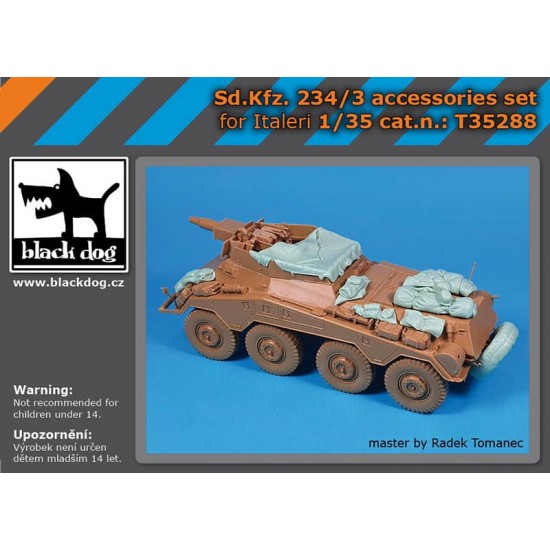 1/35 Sd.Kfz. 234/3 Accessories Set for Italeri kits 1/35 Sd.Kfz. 234/3 Accessories Set for Italeri kits