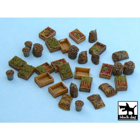 1/48 Food Supplies #1 Accessories Set (32 resin parts) 1/48 Food Supplies #1 Accessories Set (32 resin parts)