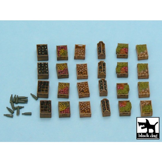1/48 Food Supplies #2 Accessories Set (24 resin parts + bottles) 1/48 Food Supplies #2 Accessories Set (24 resin parts + bottles)