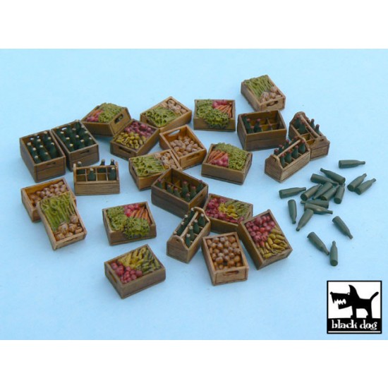 1/48 Food Supplies #2 Accessories Set (24 resin parts + bottles) 1/48 Food Supplies #2 Accessories Set (24 resin parts + bottles)