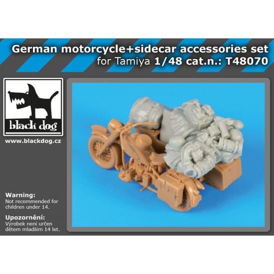 1/48 German Motorcycle & Sidecar Accessories Set for Tamiya kits 1/48 German Motorcycle & Sidecar Accessories Set for Tamiya kits