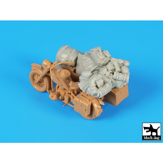 1/48 German Motorcycle & Sidecar Accessories Set for Tamiya kits 1/48 German Motorcycle & Sidecar Accessories Set for Tamiya kits