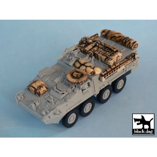 1/72 M1126 Stryker Iraq War Accessories Set for Trumpeter kit #07255 1/72 M1126 Stryker Iraq War Accessories Set for Trumpeter kit #07255