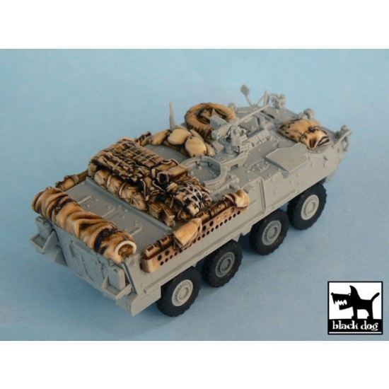 1/72 M1126 Stryker Iraq War Accessories Set for Trumpeter kit #07255 1/72 M1126 Stryker Iraq War Accessories Set for Trumpeter kit #07255