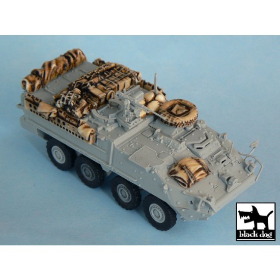 1/72 M1126 Stryker Iraq War Accessories Set for Trumpeter kit #07255 1/72 M1126 Stryker Iraq War Accessories Set for Trumpeter kit #07255