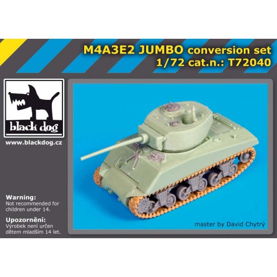 1/72 M4A3E2 Jumbo Sherman Conversion set for Dragon kit 1/72 M4A3E2 Jumbo Sherman Conversion set for Dragon kit