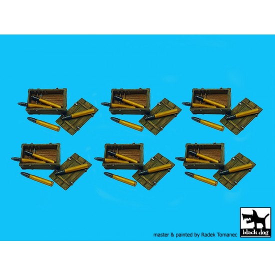 1/72 T34/85 Ammo Boxes with 85mm Ammunition 1/72 T34/85 Ammo Boxes with 85mm Ammunition