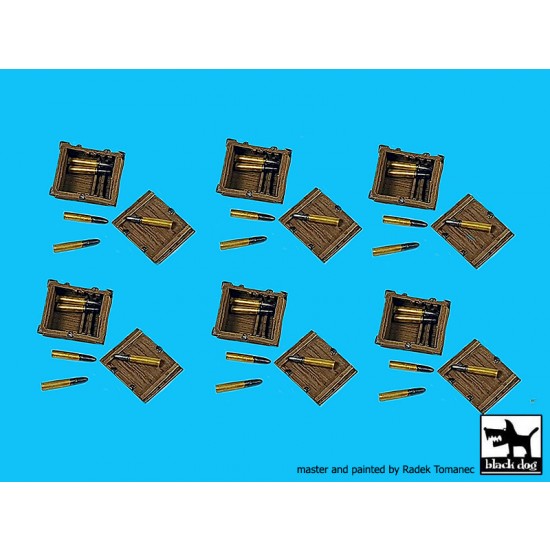 1/72 Soviet Ammo Boxes w/45mm Amunition 1/72 Soviet Ammo Boxes w/45mm Amunition