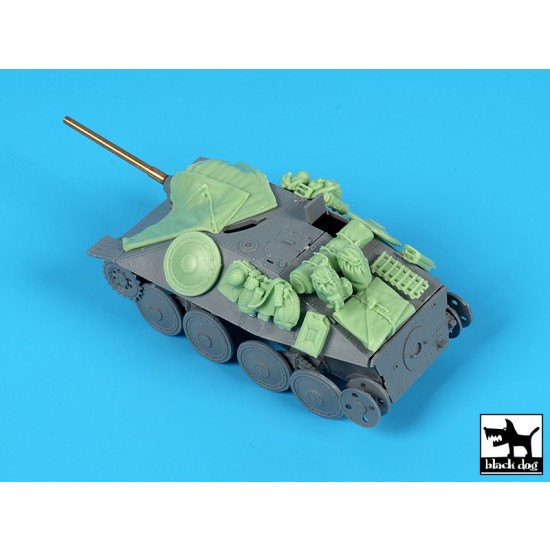 1/72 Jagdpanzer 38 Hetzer Stowage Set for Vespid Model 1/72 Jagdpanzer 38 Hetzer Stowage Set for Vespid Model