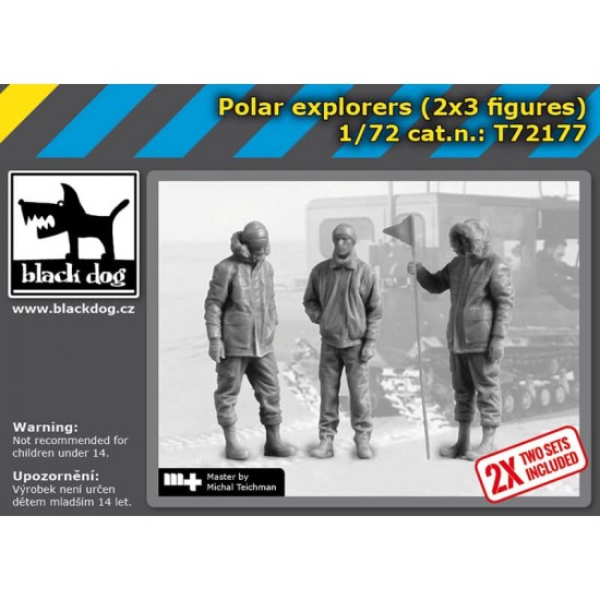 1/72 Polar Explorers (2x 3 figures) 1/72 Polar Explorers (2x 3 figures)