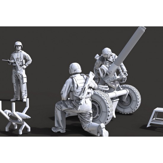 1/35 French Army Mortar and Artillery Group Pack (1 kit, 4 figures)
