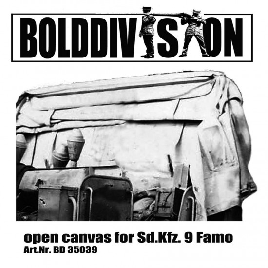 1/35 SdKfz. 9 Famo Open Canvas for Tamiya kits 1/35 SdKfz. 9 Famo Open Canvas for Tamiya kits