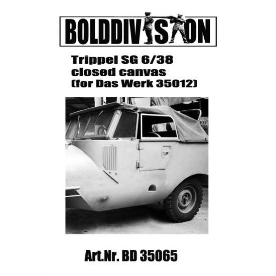 1/35 Trippel SG 6/38 Closed Canvas for Das Werk kit #35012 1/35 Trippel SG 6/38 Closed Canvas for Das Werk kit #35012