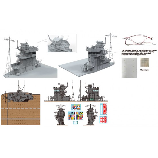 1/35 Akagi Bridge w/Flight Deck 'Battle of Pearl Harbor' 1/35 Akagi Bridge w/Flight Deck 'Battle of Pearl Harbor'