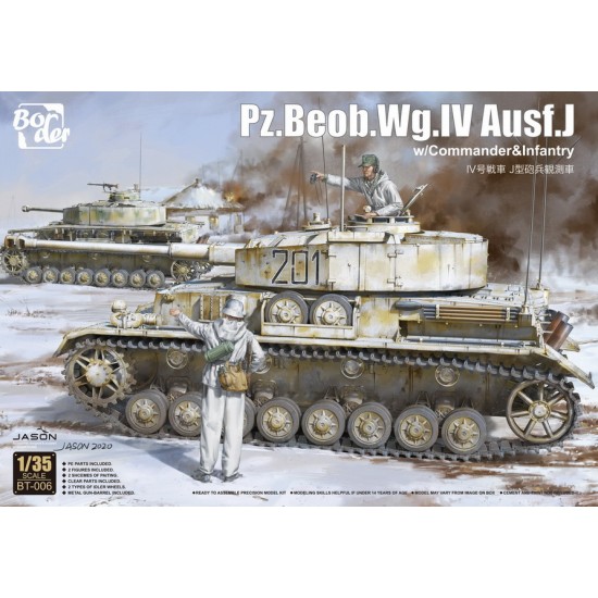 1/35 Pz.Beob.Wg.IV Ausf J w/Commander & Infantry