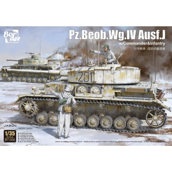 1/35 Pz.Beob.Wg.IV Ausf J w/Commander & Infantry 1/35 Pz.Beob.Wg.IV Ausf J w/Commander & Infantry