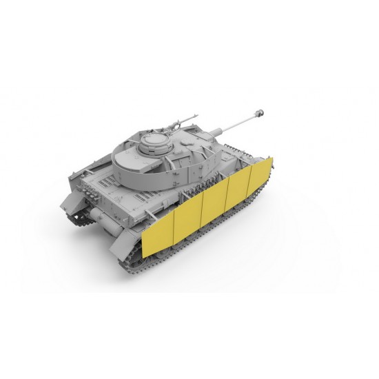 1/35 Panzer IV J Early/Middle & Rail Way Flatbed Ommr w/Rail Way 1/35 Panzer IV J Early/Middle & Rail Way Flatbed Ommr w/Rail Way