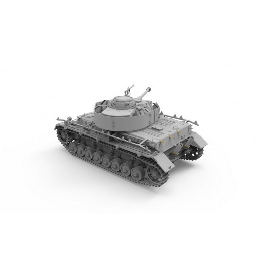 1/35 Panzer IV J Early/Middle & Rail Way Flatbed Ommr w/Rail Way 1/35 Panzer IV J Early/Middle & Rail Way Flatbed Ommr w/Rail Way