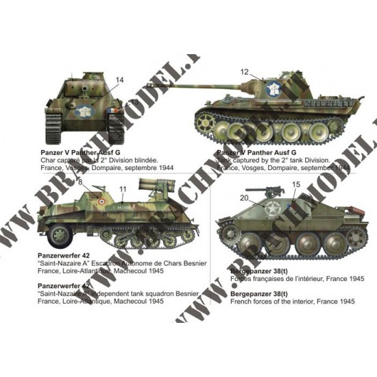 1/35 German Vehicles in French Service 1944/1945 Decals 1/35 German Vehicles in French Service 1944/1945 Decals