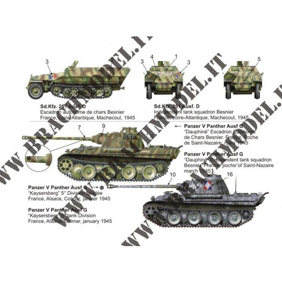 1/35 German Vehicles in French Service 1944/1945 Decals 1/35 German Vehicles in French Service 1944/1945 Decals