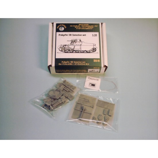 1/35 PzKpfw IB Interior Detail Set for Italeri/Zvezda kits 1/35 PzKpfw IB Interior Detail Set for Italeri/Zvezda kits