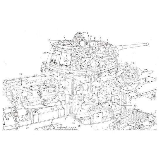 1/35 Interior Detail set for M13/40 & M14/41 kit 1/35 Interior Detail set for M13/40 & M14/41 kit