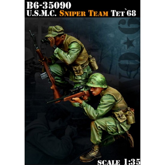 1/35 USMC Sniper Team, Tet 1968 (2 Figures) 1/35 USMC Sniper Team, Tet 1968 (2 Figures)